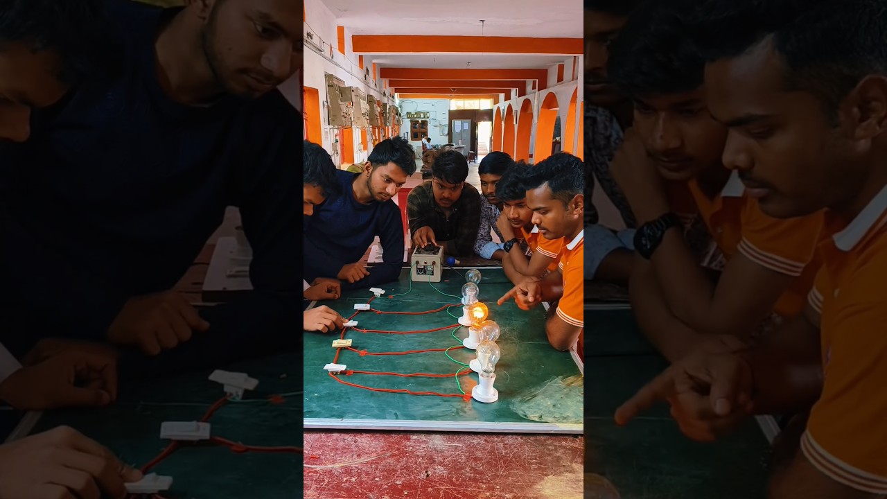 Hostel wiring connection iti practical classes #experiment #electrician #industrialelectrician