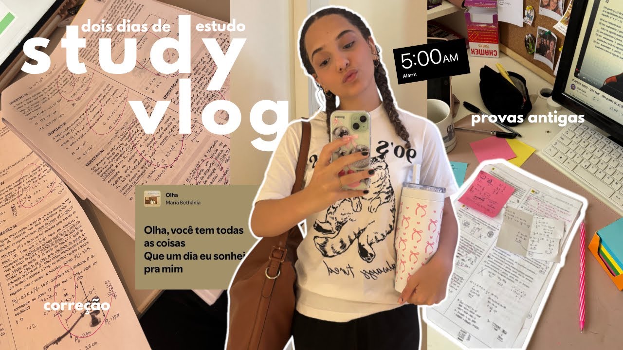 study vlog | desabafando sobre a reta final, provas antigas, dias de estudo & bate papo