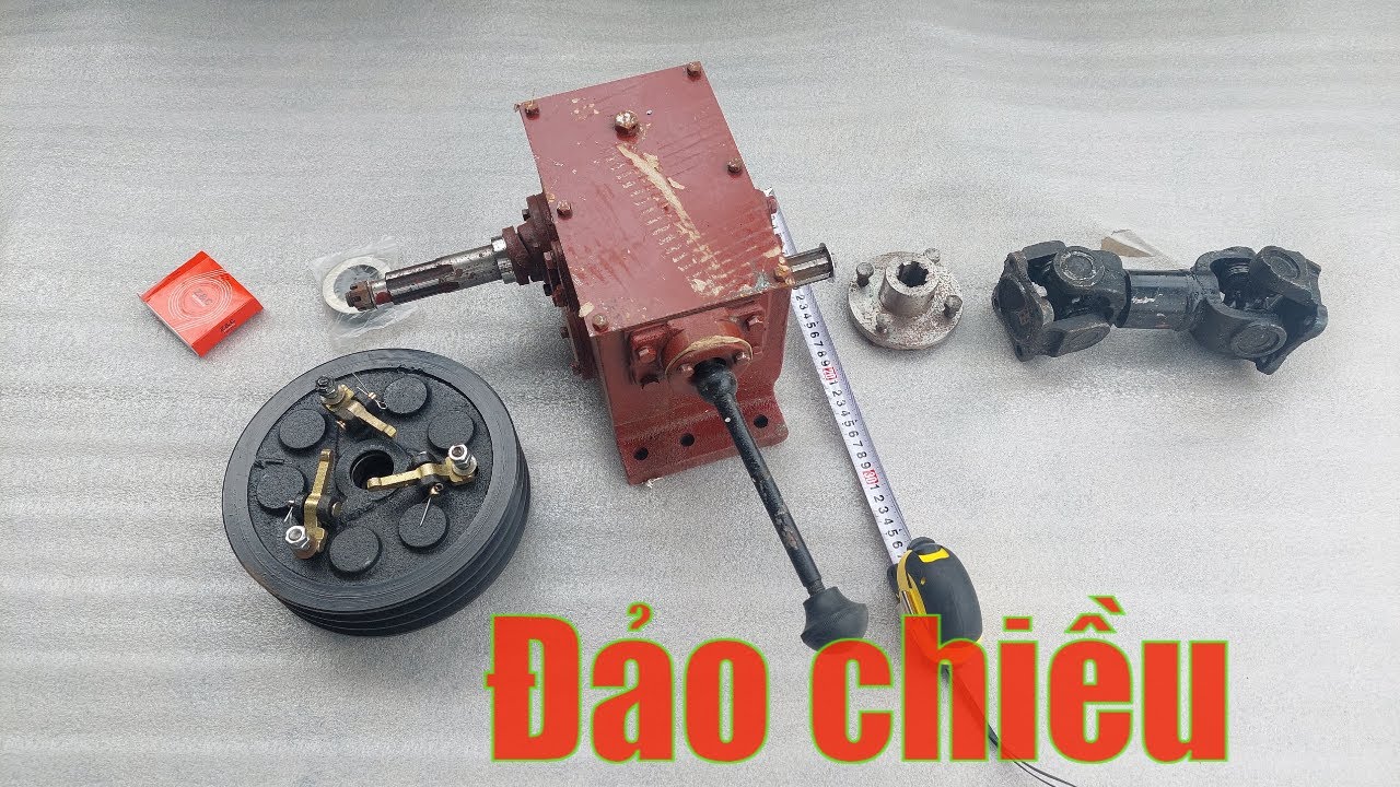 Hộp số 3 tiến 1 lùi côn ly hợp max 2 tấn loại lớn