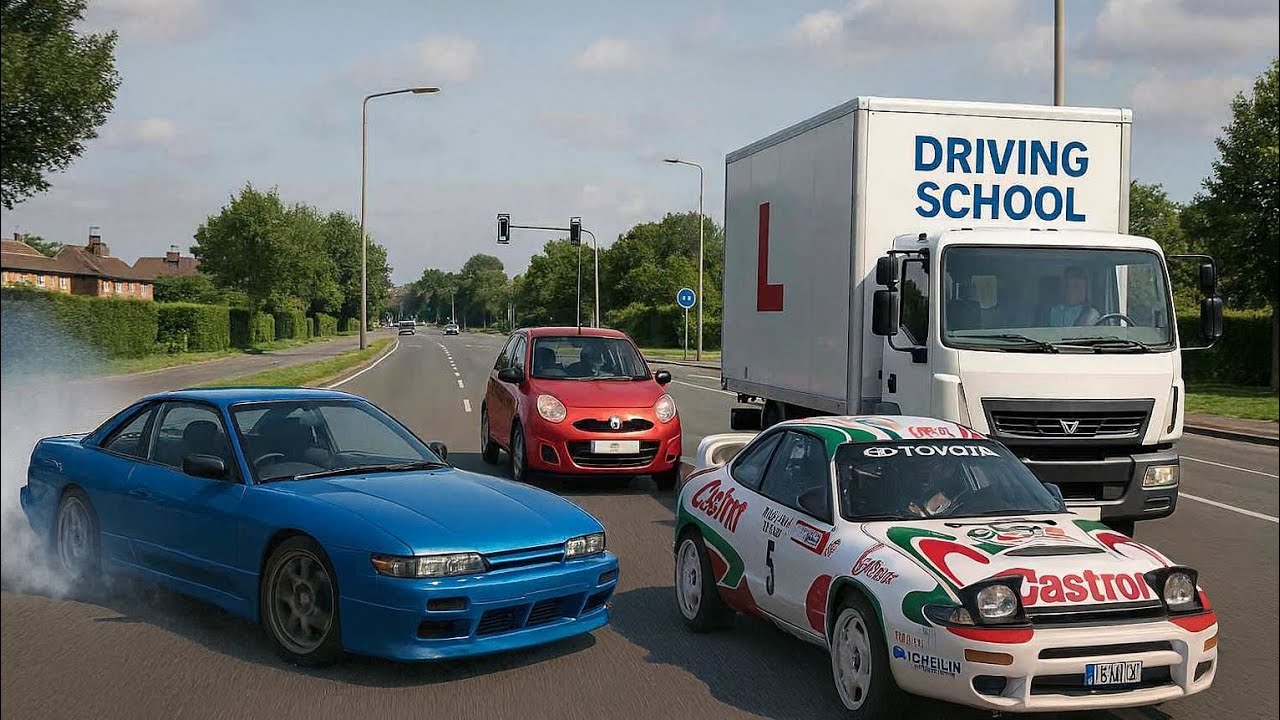 drift trafic rallye assetto et début  driving school ets2 