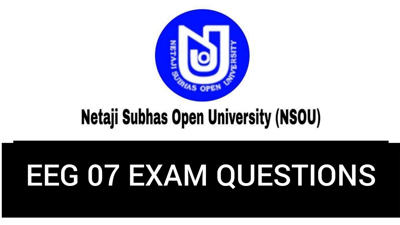 English EEG 07 Live Exam Questions | Nsou 2022