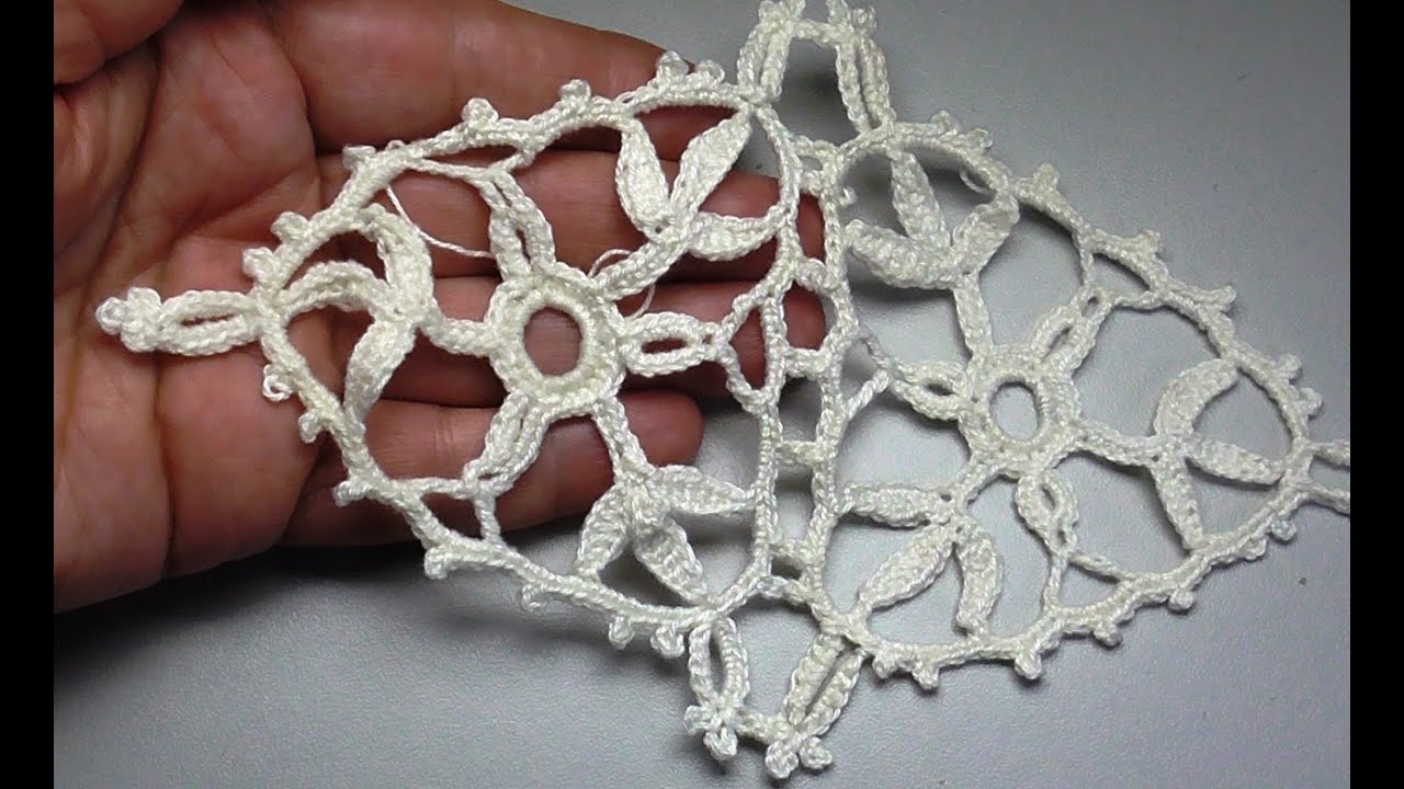 Crocheted triangular motif №5 Треугольный мотив №5 крючком из журнала Дуплет