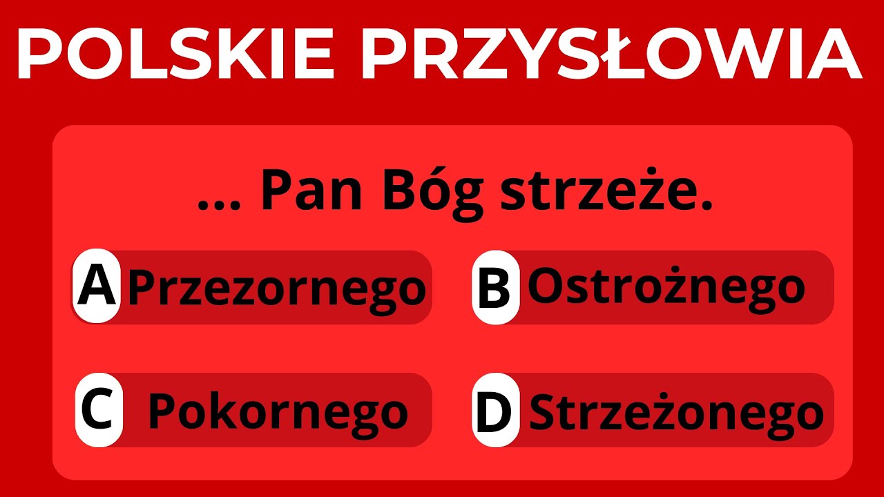 JAK DOBRZE ZNASZ POLSKIE PRZYSŁOWIA? Sprawdź się! #quiz #przysłowie