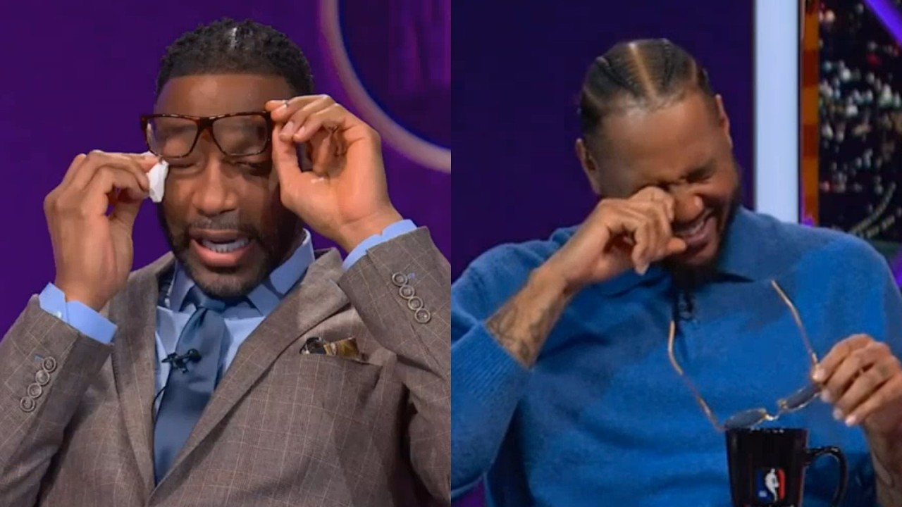 Carmelo and T-Mac in tears after Melo said the Rockets could make the WCF 😂
