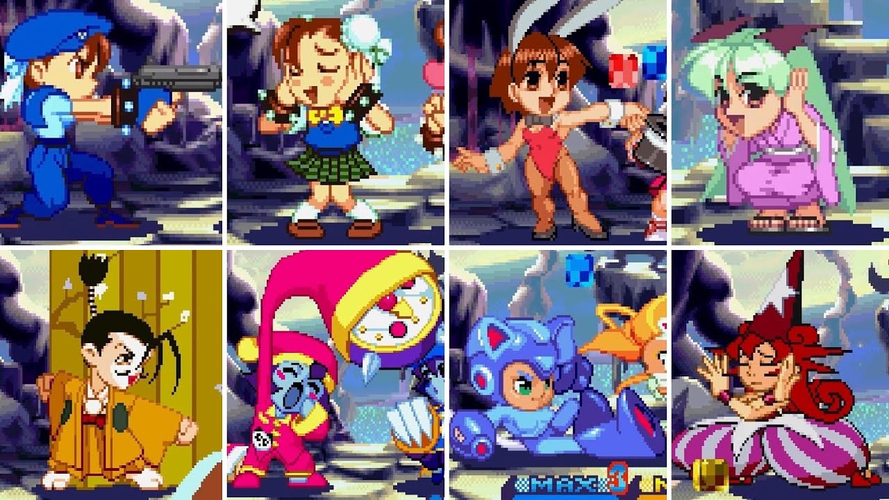 【ポケットファイター】全キャラクター フラッシュコンボ集
