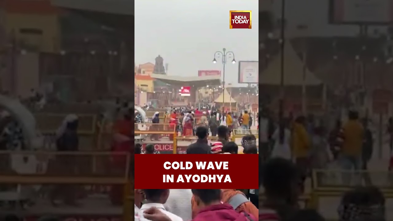 Ayodhya Cold Wave: Devotees Brave Freezing Temperatures for Darshan at Shri Ram Janmabhoomi Mandir