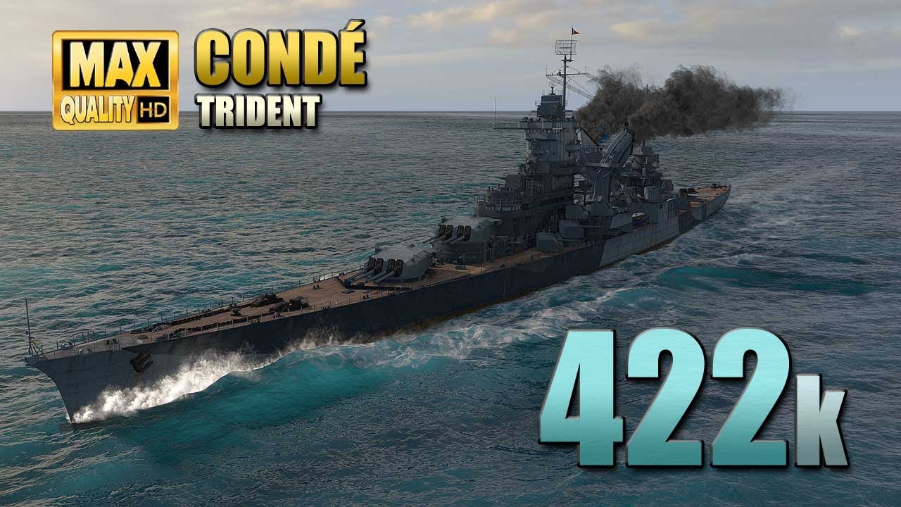 крейсер Конде: Выдающаяся игра на карте «Атлантика» - World of Warships