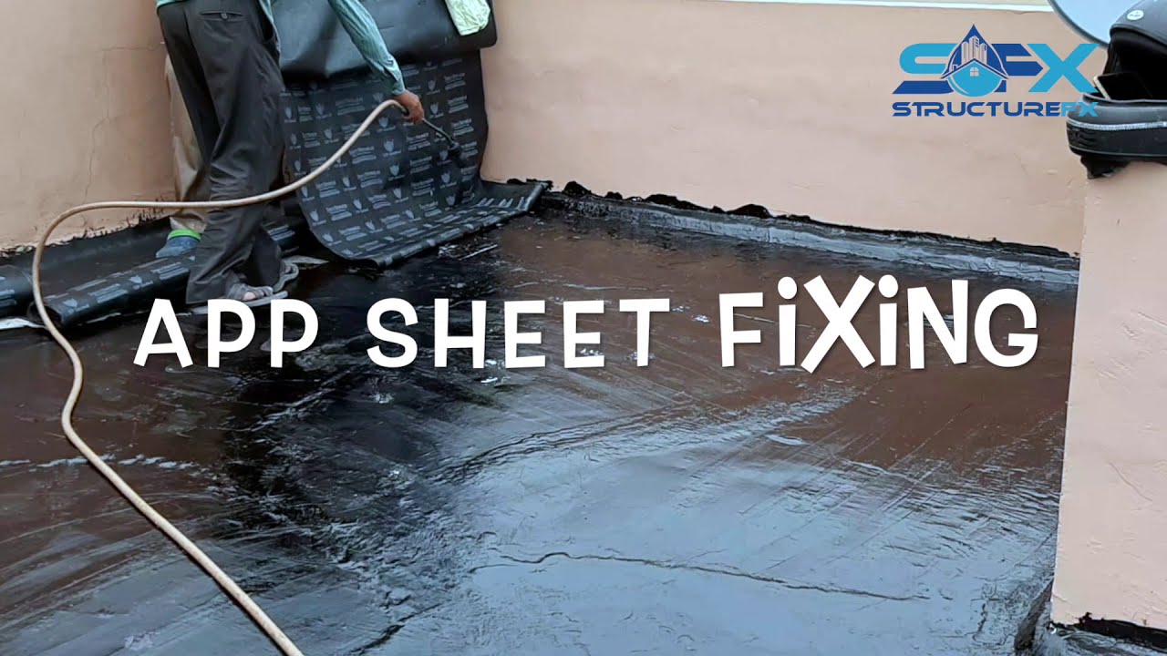 Roof Waterproofing In Chandigarh With APP Bitumen Membrane StructureFx Waterproofing