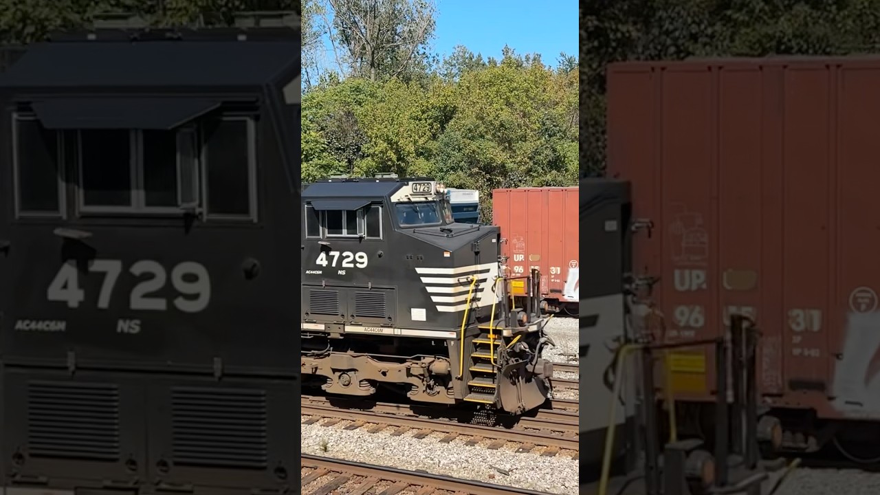 NS manifest train with horn sulute at Howell wye 