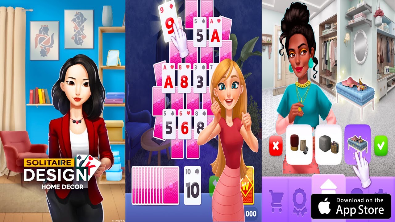 Solitaire Design : Home Decor - iOS Gameplay
