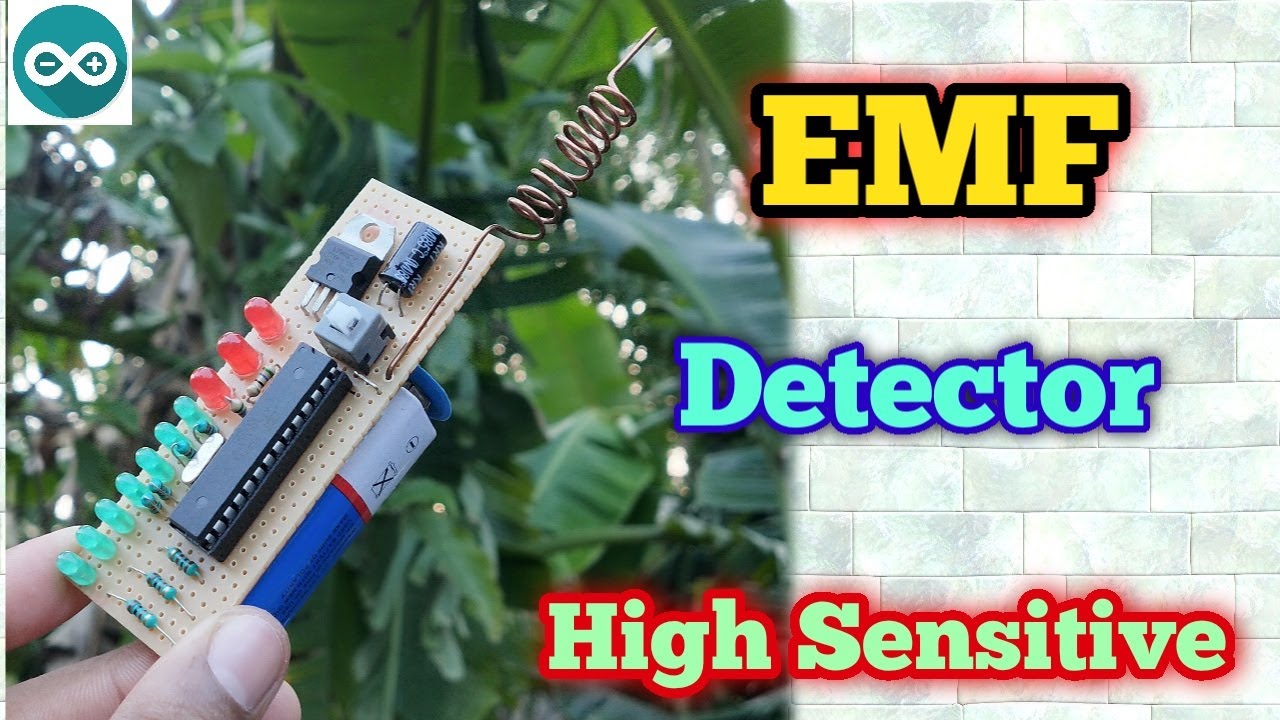 Wireless Accurate EMF Detector Device Using Arduino/atmega8a IC Very Simple Connection in Hindi
