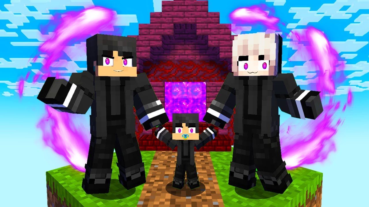 闇の家族ができた　家族チャレンジ【 マイクラ / マインクラフト 】