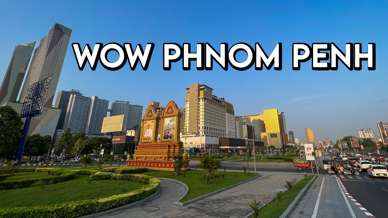 Phnom Penh City Walk 4K | Cambodia Street Life (No Talking)