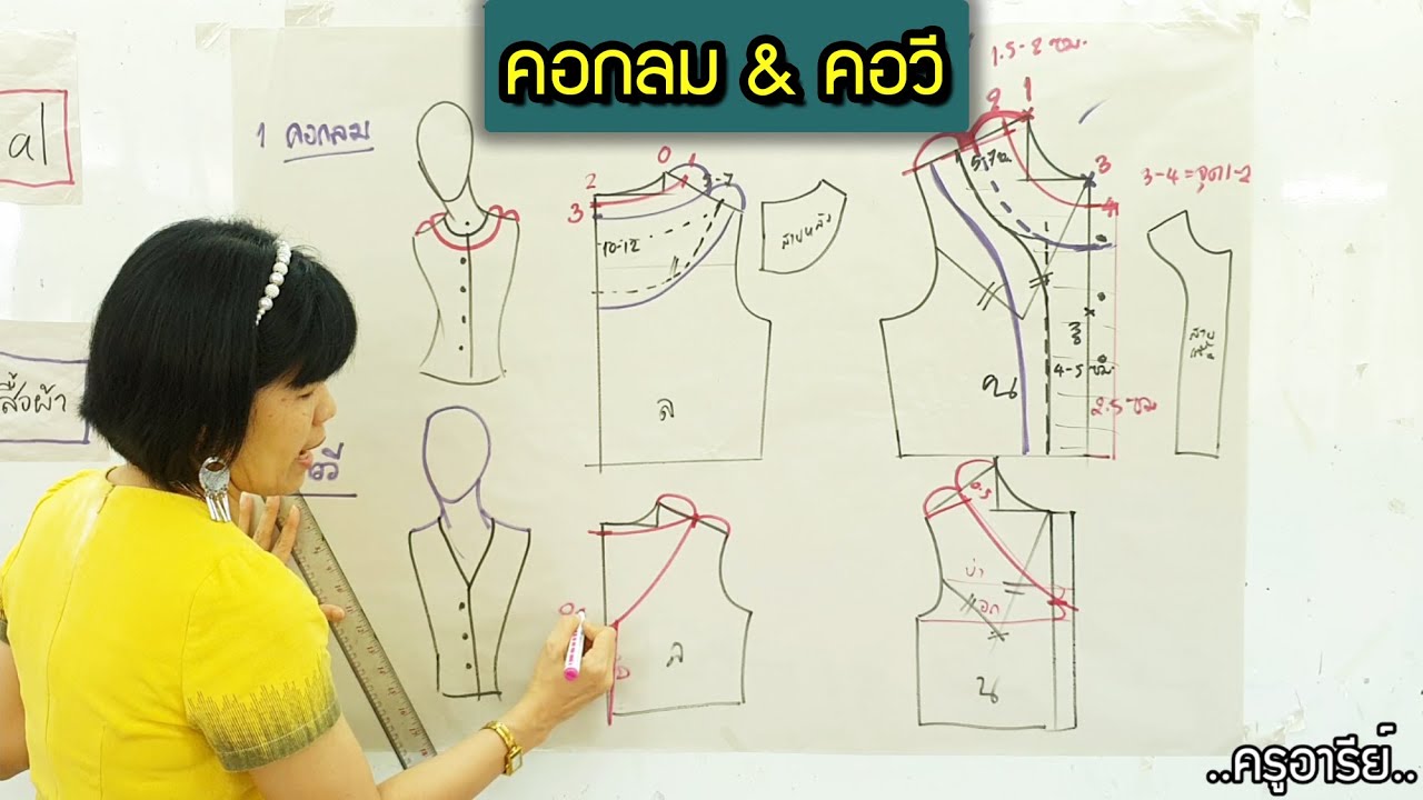 การสร้างแบบคอ เดอะซีรีย์ Ep.1: คอกลม & คอวี ..ครูอารีย์..