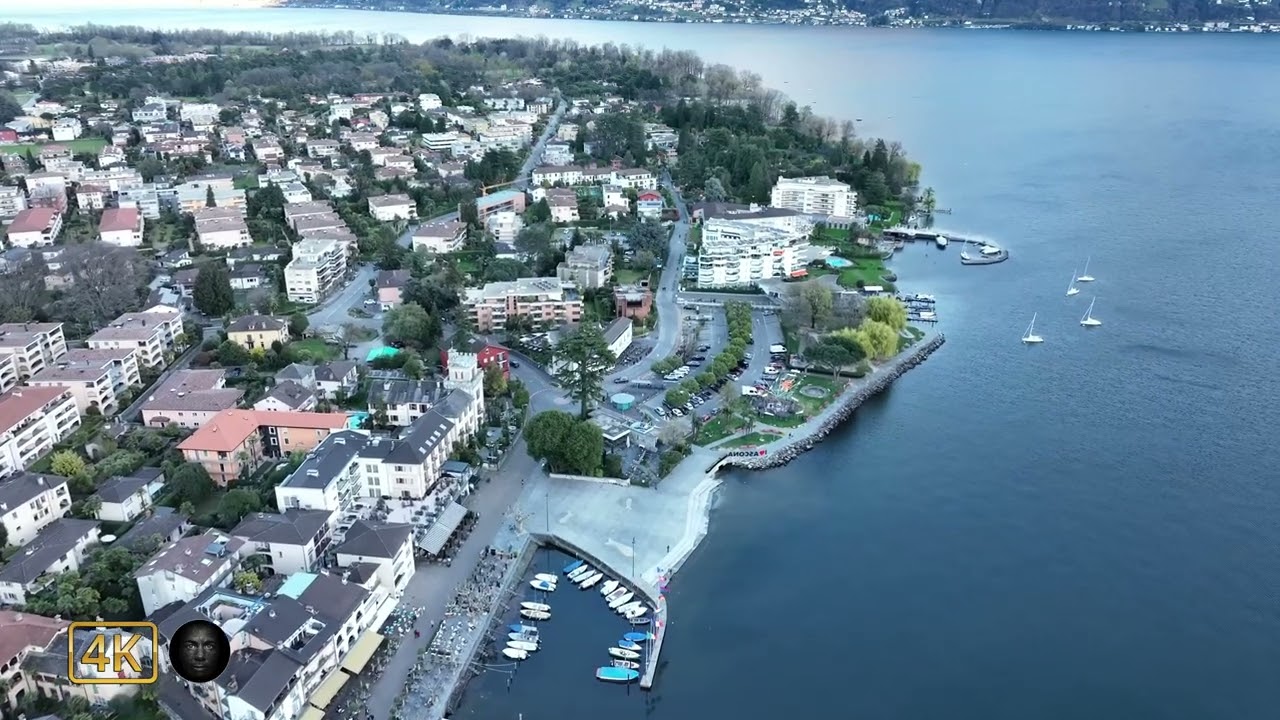ASCONA, TICINO -  SWITZERLAND - DRONE  4K