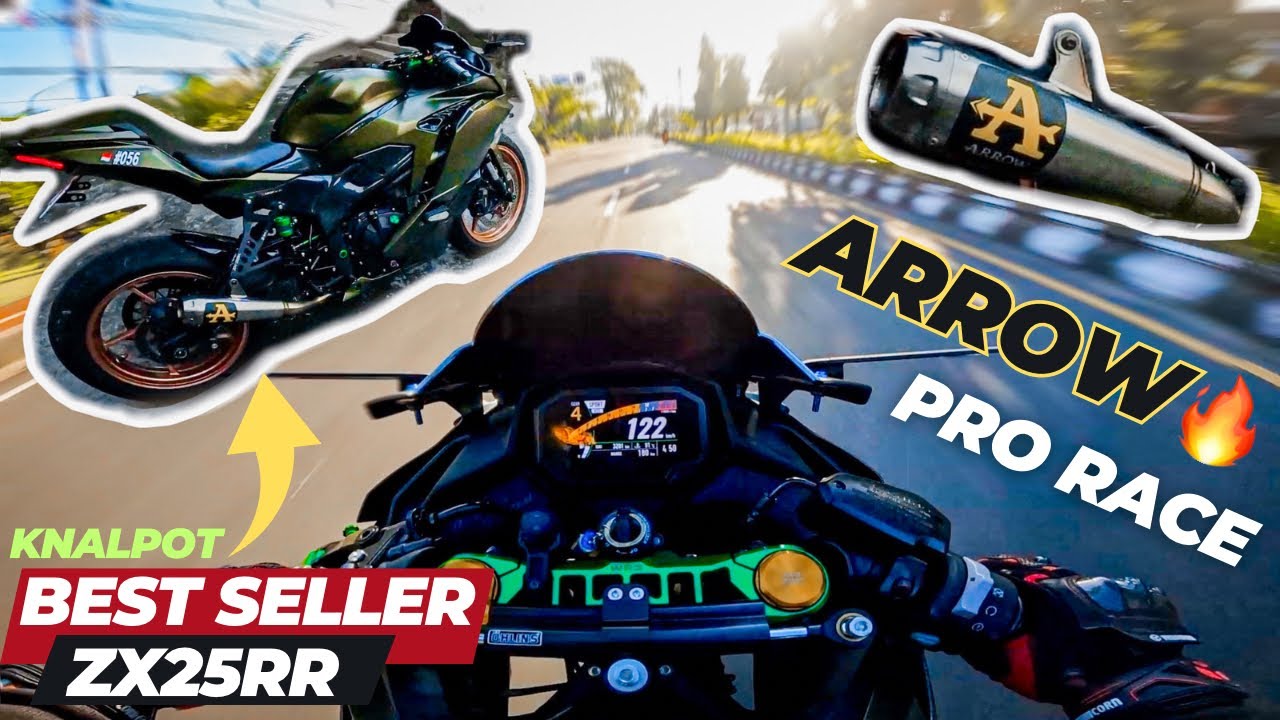 MERDUNYA SUARA GAHAR KNALPOT IMPIAN PARA PENGGUNA ZX25R🔥 ARROW PRO RACE ZX25R #zx25r