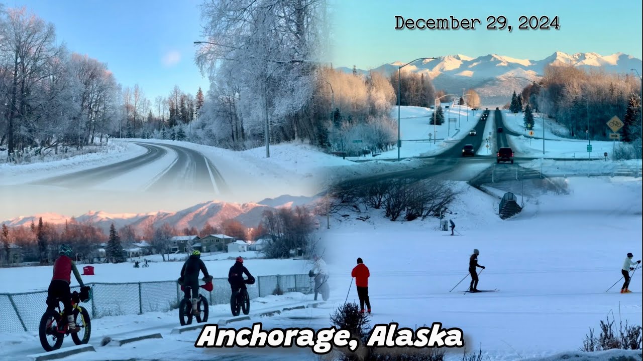 Anchorage, Alaska (12-29-24) Drive. Airport, Kincaid Park, Jewel Lake