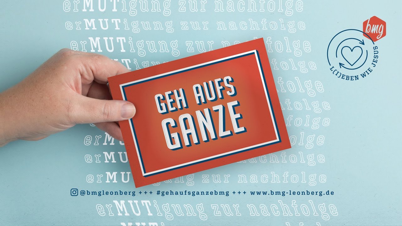 GEH AUFS GANZE - Official Trailer (2020) bmg Leonberg - Predigtserie | ErMUTigung zur Nachfolge