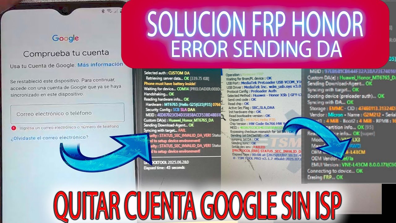 SOLUCION QUITAR CUENTA GOOGLE HONOR FRP BYPASS X5 X6 X7 X8 X9 HONOR 200 90 Lite NUEVA SEGUR..