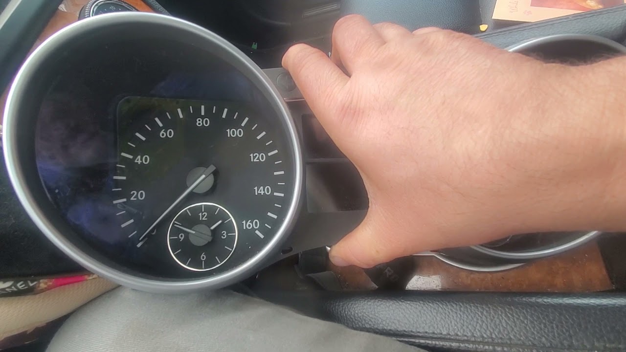 w164 2009 ml350 remove cluster instrument