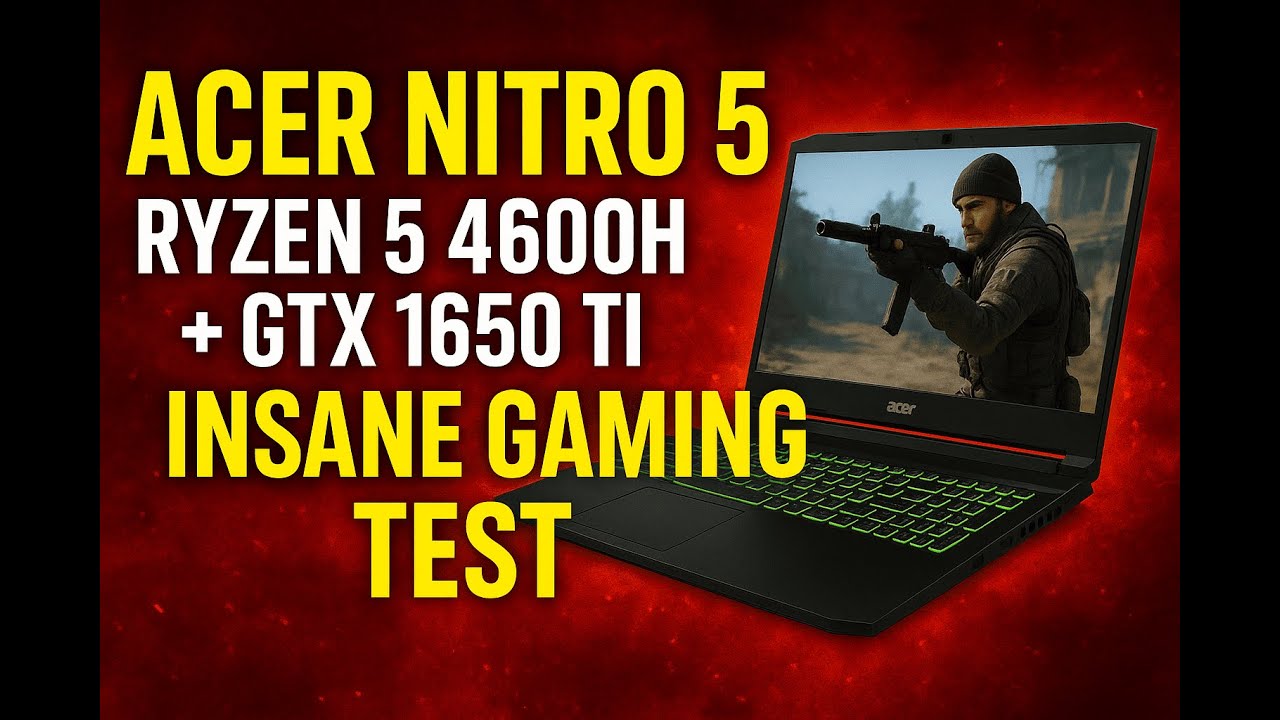 Acer Nitro 5 (Ryzen 5 4600H + GTX 1650 Ti) Gaming Test in 2025 | CS2, GTA5, Cyberpunk, Dota 2 & More
