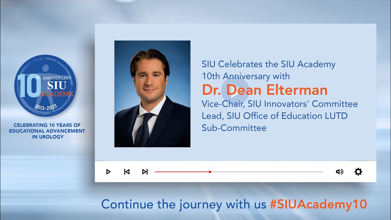 SIU Academy 10th Anniversary Dr. Dean Elterman