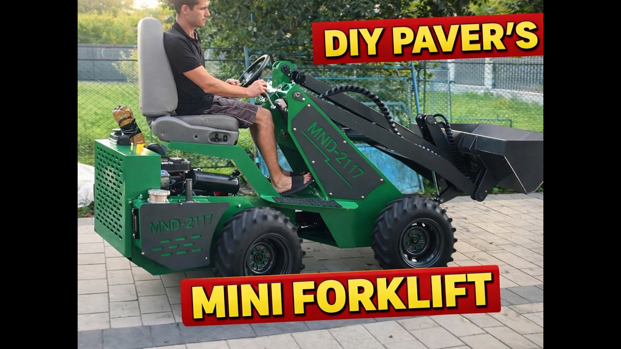 I Built a DIY Mini Forklift for Pavers — It Actually Works