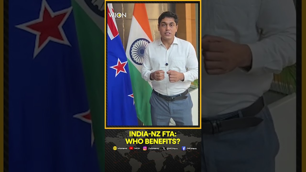 India, New Zealand FTA Comes Into Force on 20th Oct | WION Shorts