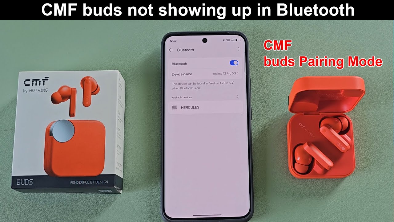 CMF buds not showing in bluetooth