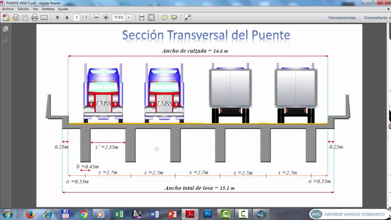 8 ANALISIS ESTRUCTURAL DE PUENTE VIGA T DE HºAº   CsiBridge2016