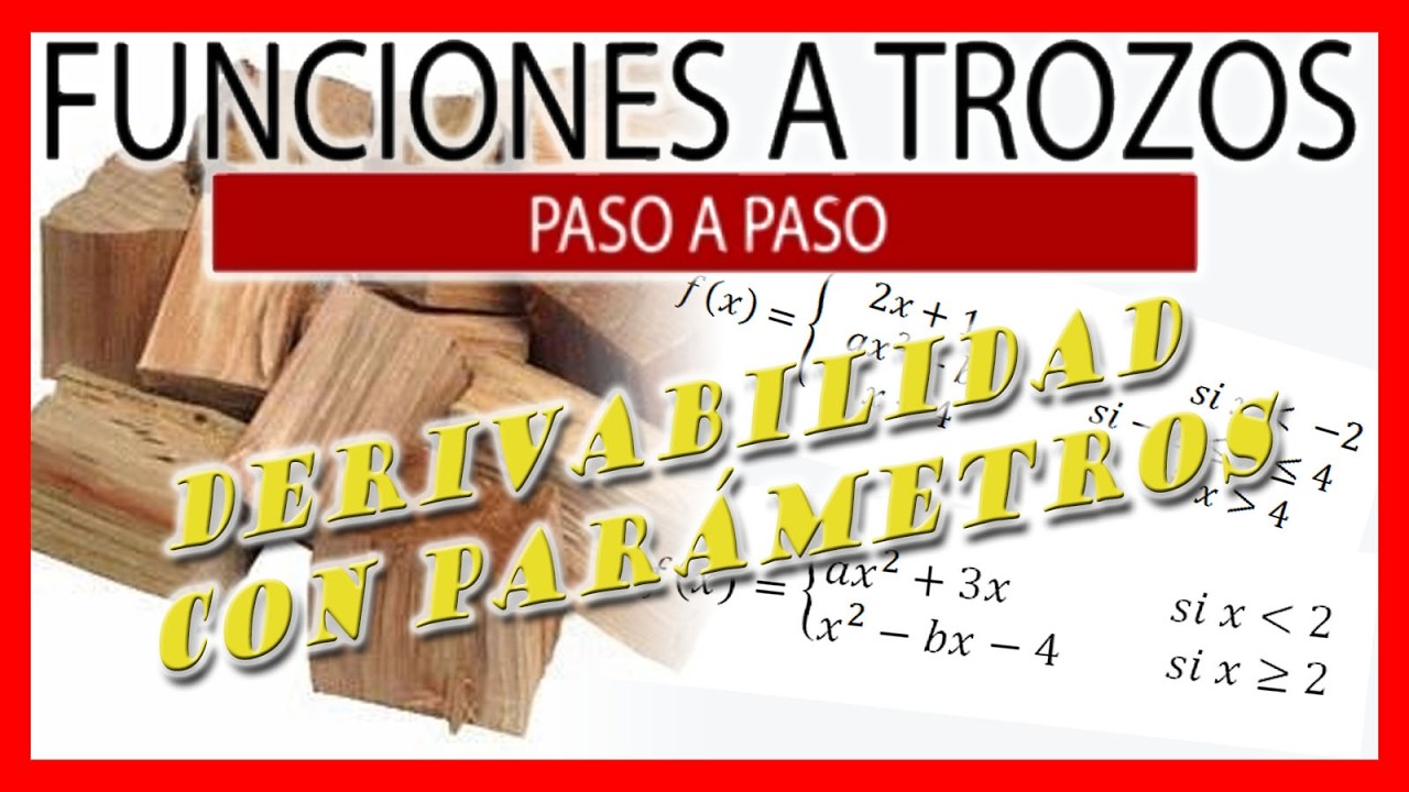 Funciones a trozos con parámetros: continuidad y derivabilidad explicadas paso a paso