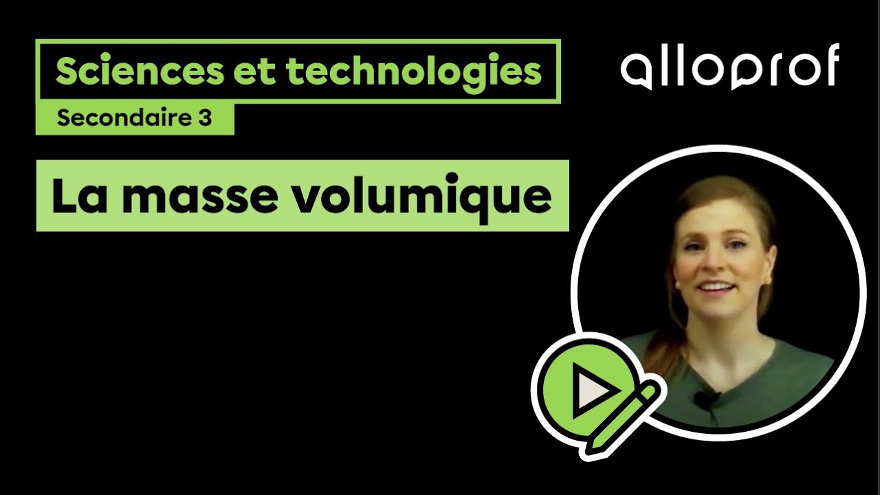 La masse volumique | Sciences et technologies | Alloprof
