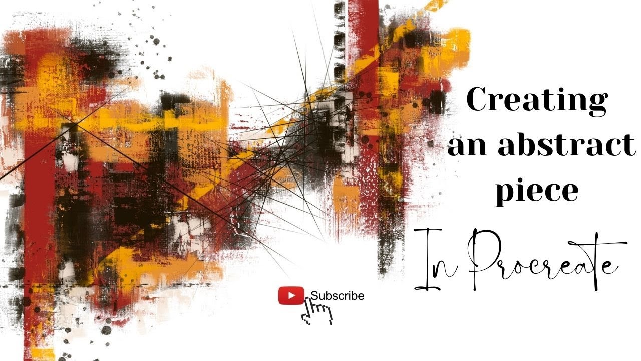How I create abstract paintings in Procreate / Beginners tutorial