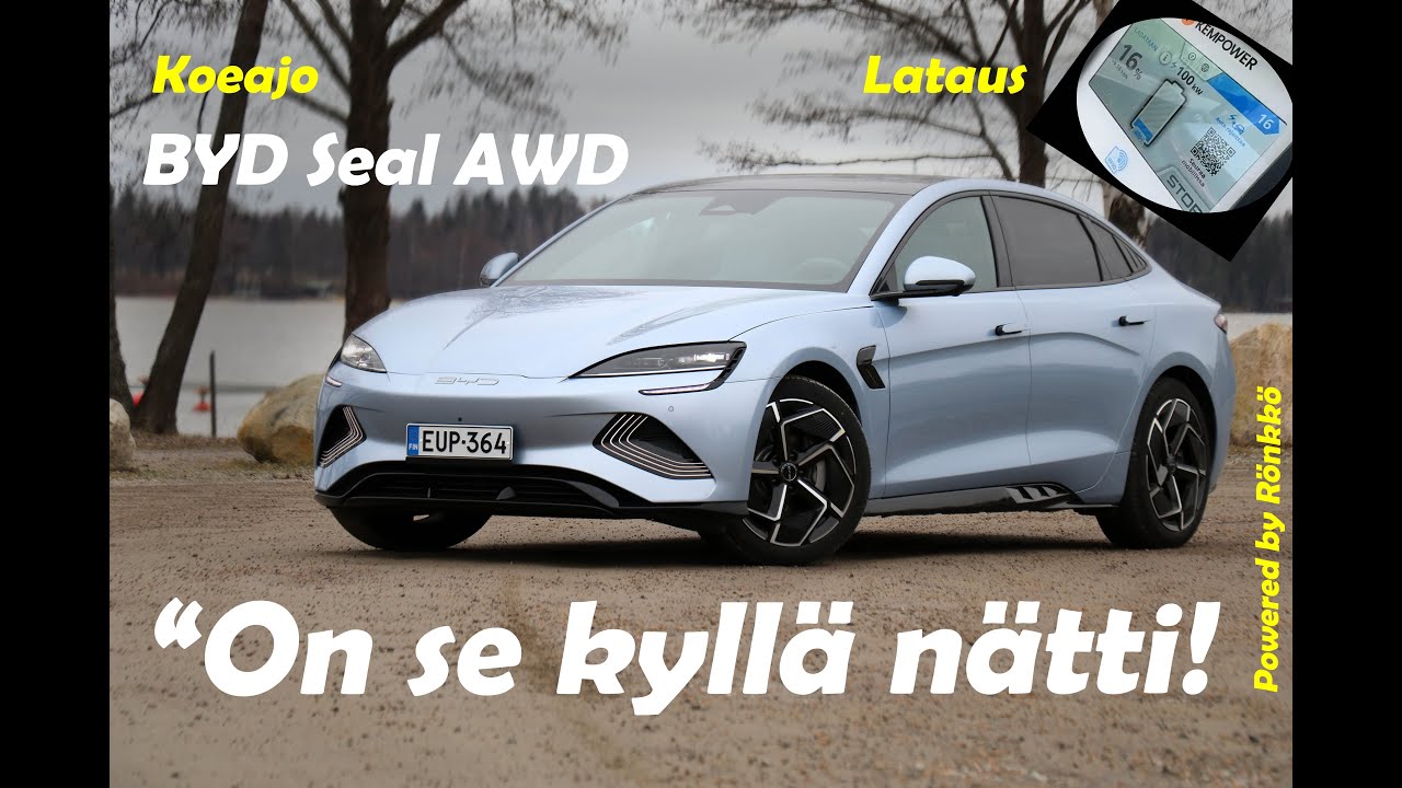 Koeajossa BYD Seal: design-palkittu muotovalio