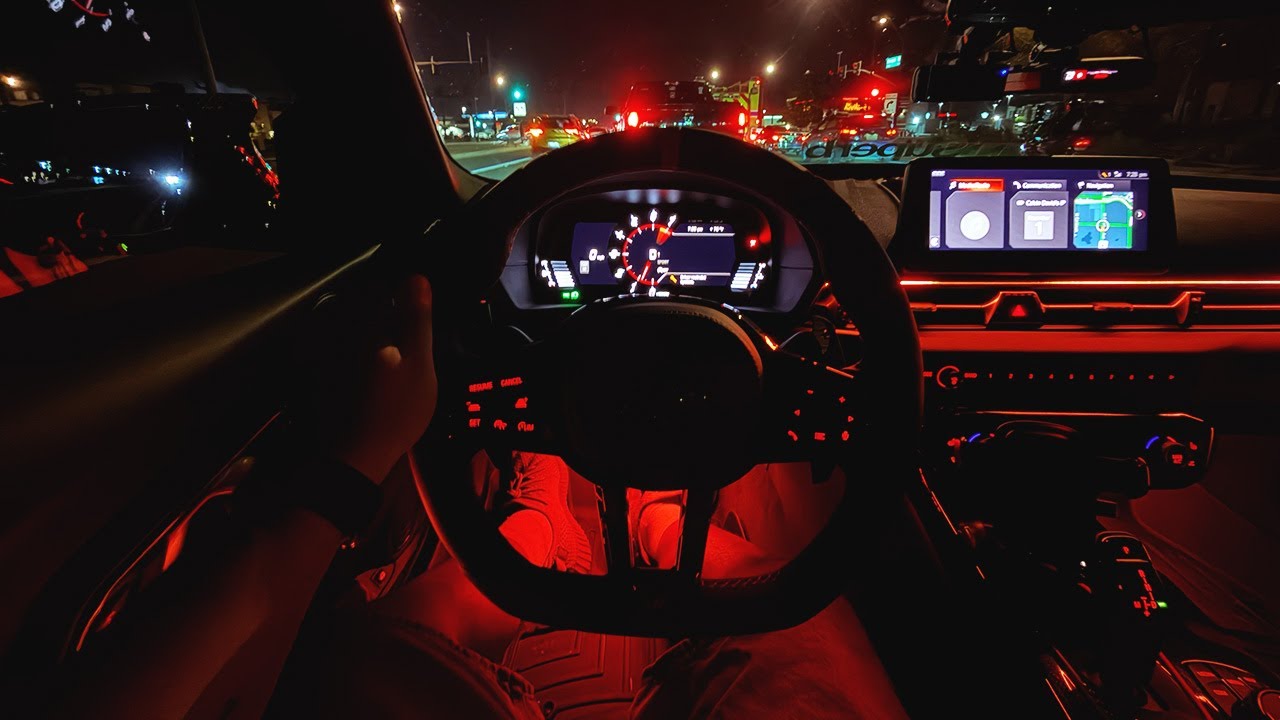 LATE NIGHT CAR MEET WITH MY 500WHP SUPRA MKV | 4K POV DRIVING