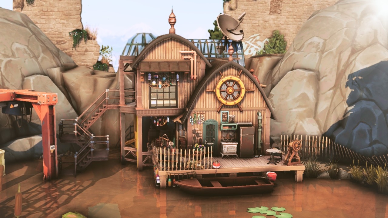 The Fisherman's Hut 🐟  | The Sims 4 | Stop Motion Build [No CC]