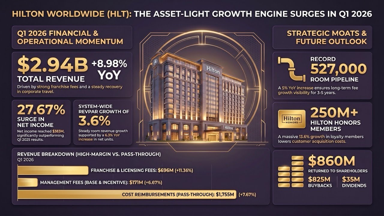 HLT - Global Hotel Giant Hilton Surges in Q1! The Ultimate Asset-Light Moat!