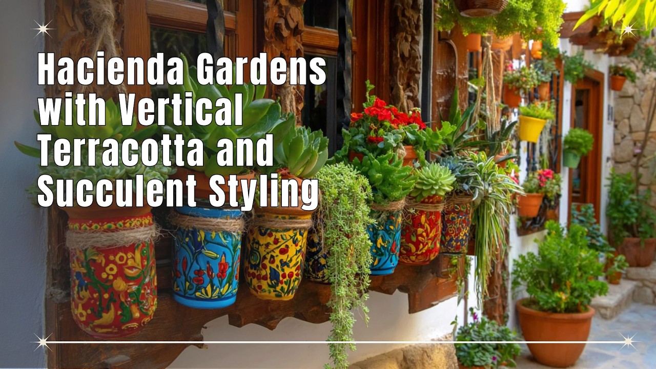 Small Space Hacienda Gardens: Maximize Your Courtyard With Vertical Terracotta and Succulent Styling