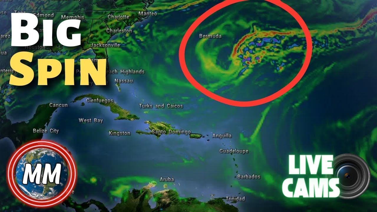 How This Feature Will Bring Rain and Gale Winds To Our Area | Now with LIVE Caribbean Cameras
