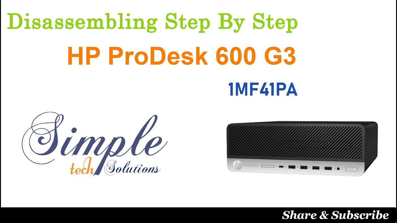 How to Disassemble the HP ProDesk 600 G3 Desktop 1MF41PA, teardown of ProDesk 600 removing M.2 SSD