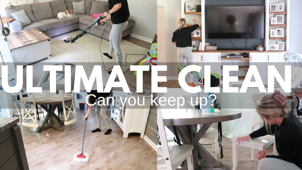 ULTIMATE CLEAN with ME Can You Keep Up With Me? | Whole House Clean With Me | 2024
