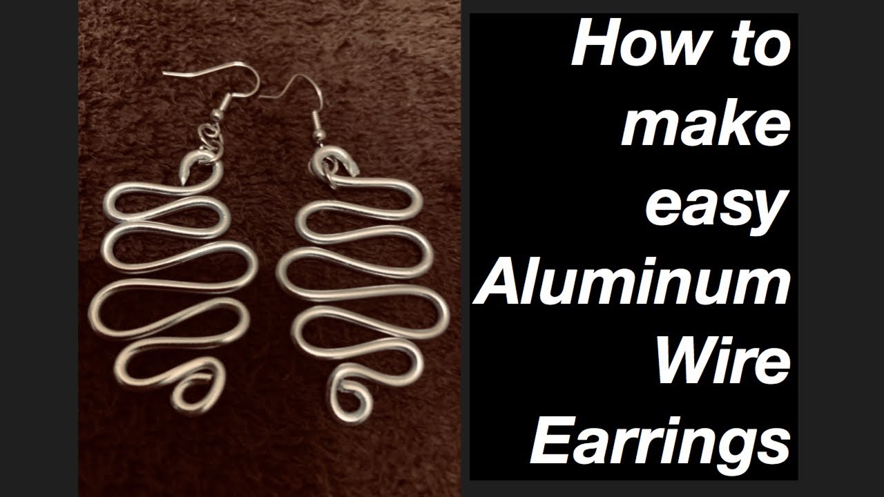 How to make basic aluminum wire earrings