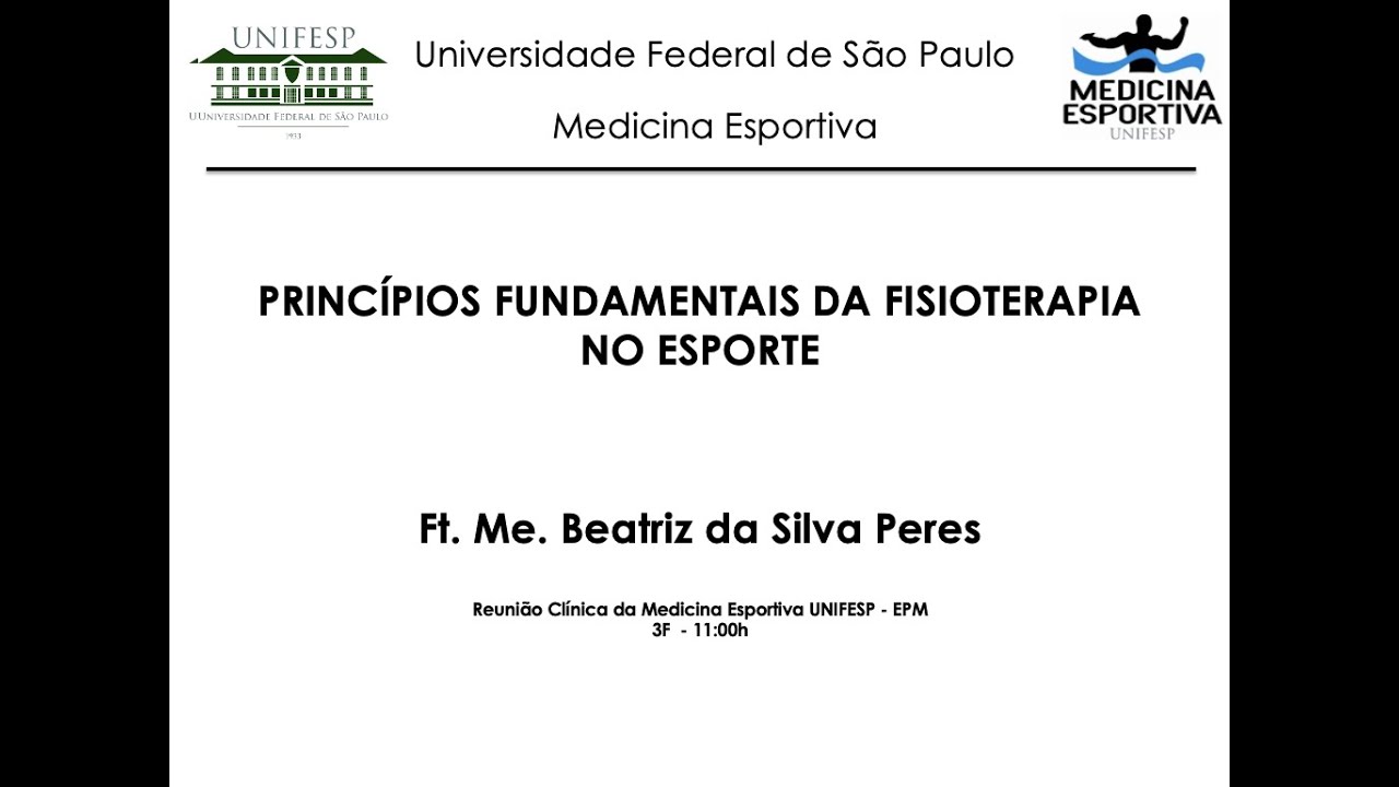 PRINCÍPIOS FUNDAMENTAIS DA FISIOTERAPIA NO ESPORTE
