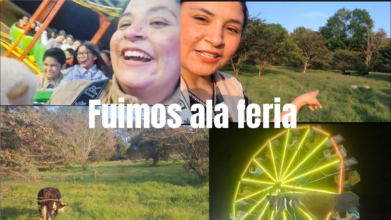 FUIMOS ALA FERIA🎡🎠🫶NOS SUBIMOS AUN JUEGO MUY FUERTE 😅🤭NOS DIVERTIMOS MUCHO ,QUE BUENAS PAPAS😋