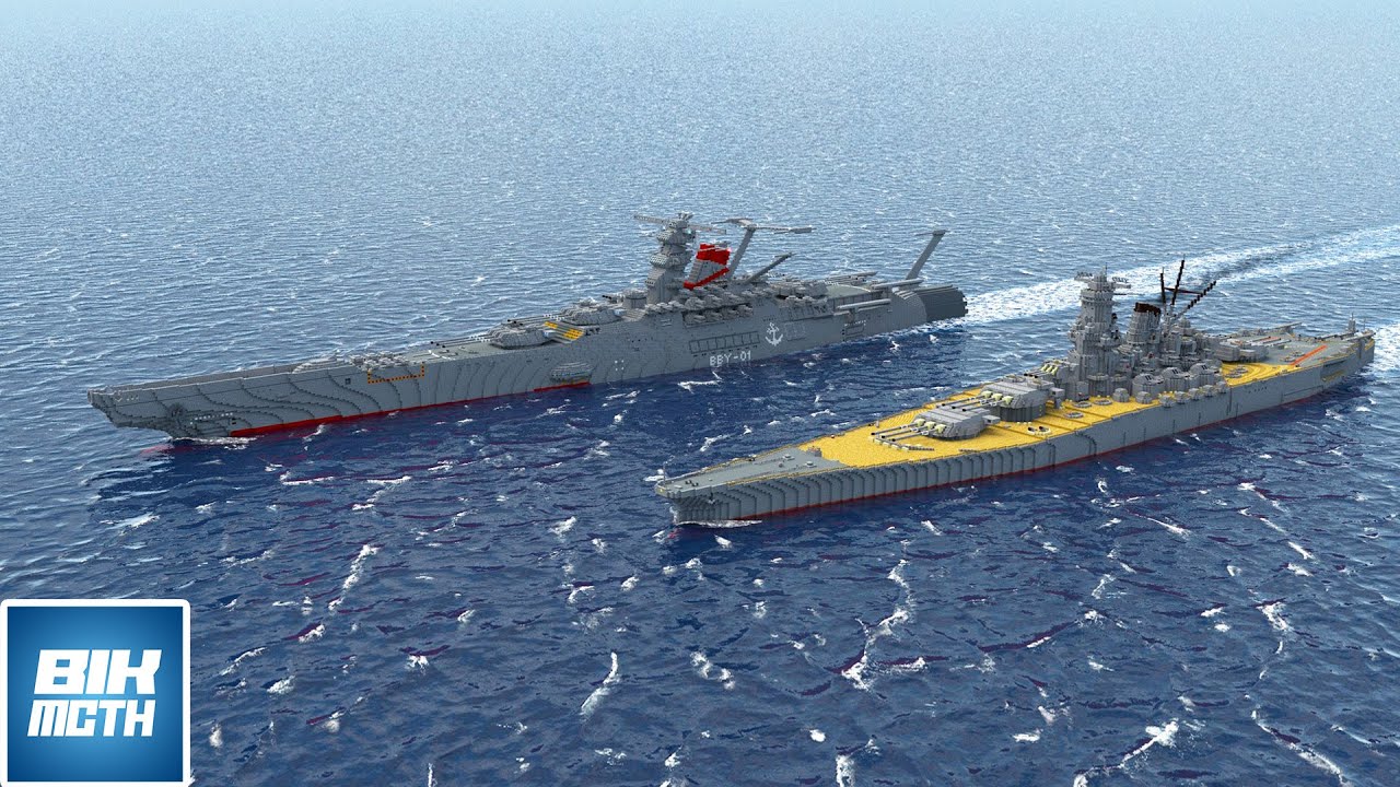 Battleship Yamato and Space Battleship Yamato - Minecraft Short Animation