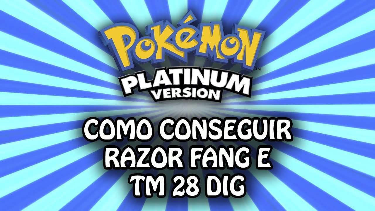 Pokemon Platinum - Como achar Razor Fang e TM28 Dig