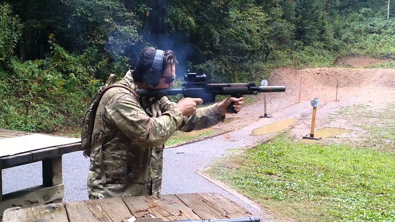 AR57 Full Auto Suppressed