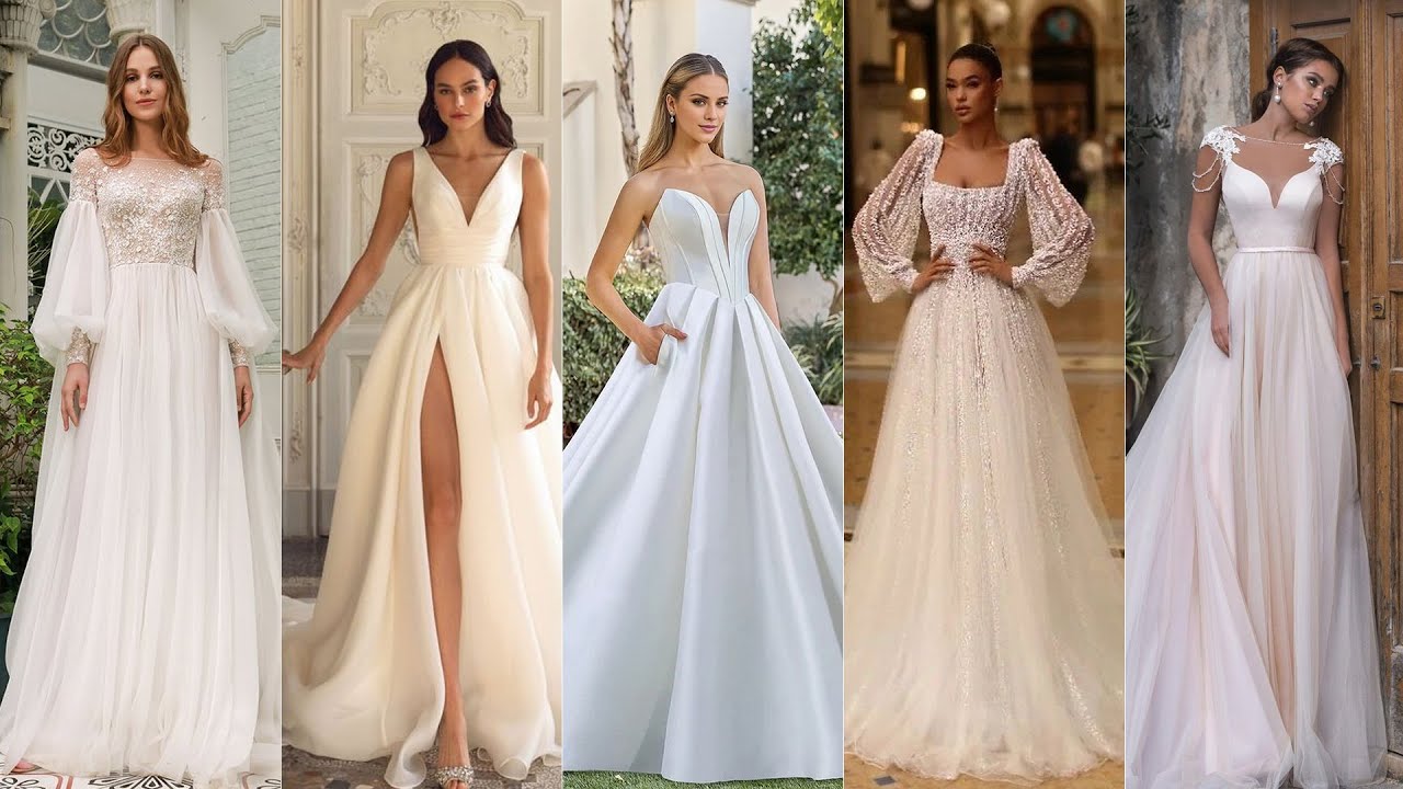 Minimalistische Brautkleider 2025 ✨zeitloser Brautstil f&uuml;r jede Braut #Hochzeitskleid #Brautkleid