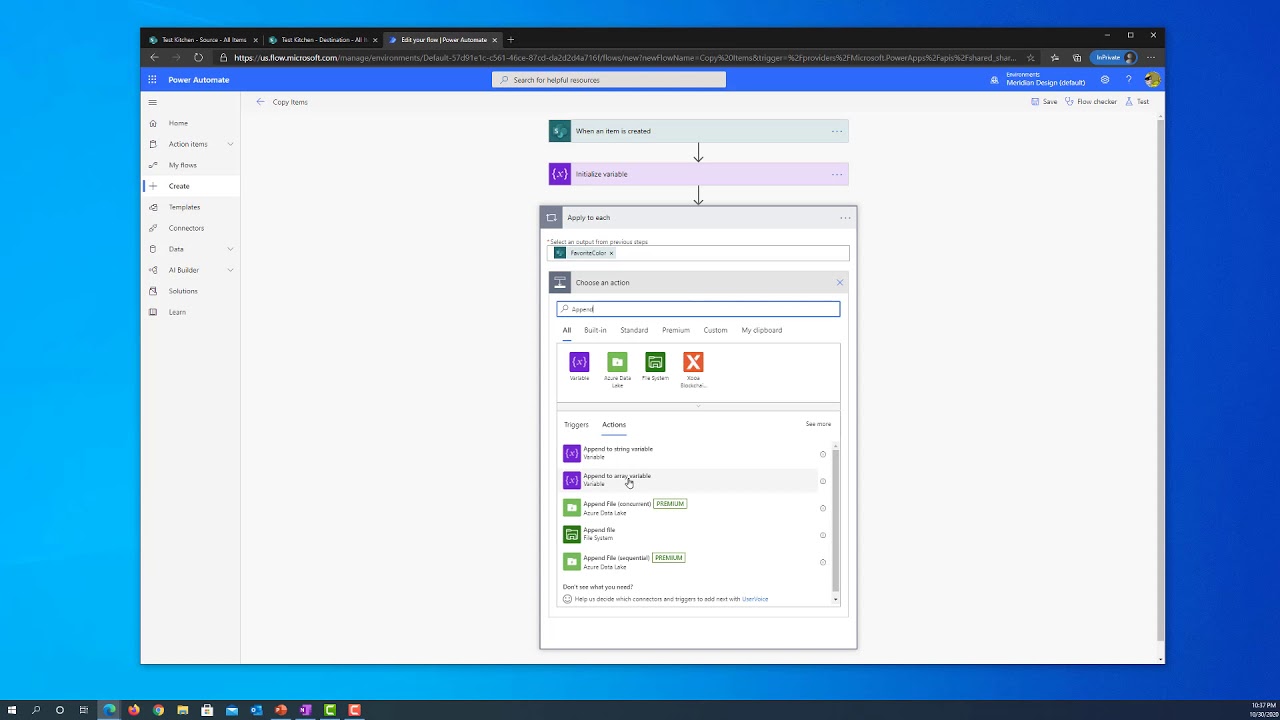 Copy items between SharePoint lists that contain multi-value choice columns using Power Automate
