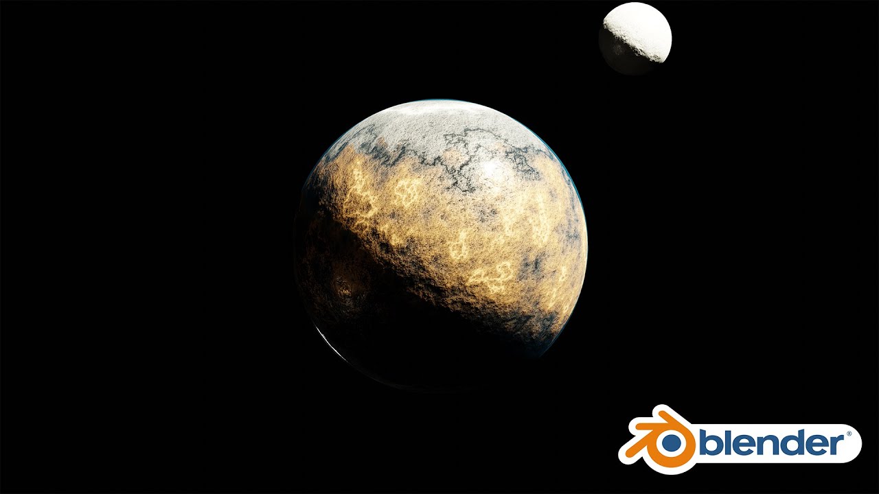 Как создать процедурную планету в Blender 3D — Учебник по Blender Space